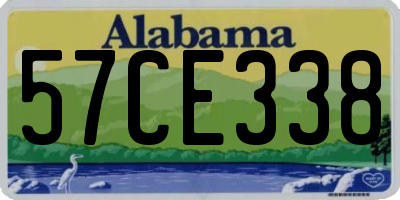 AL license plate 57CE338