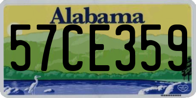 AL license plate 57CE359