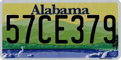 AL license plate 57CE379