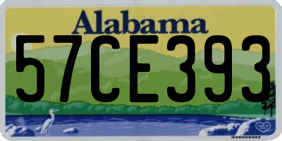 AL license plate 57CE393