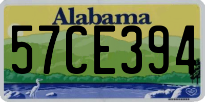 AL license plate 57CE394