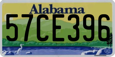 AL license plate 57CE396