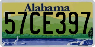 AL license plate 57CE397