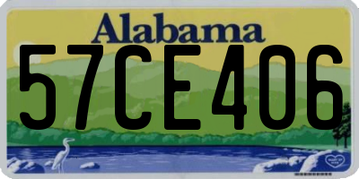 AL license plate 57CE406