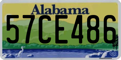 AL license plate 57CE486