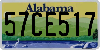 AL license plate 57CE517