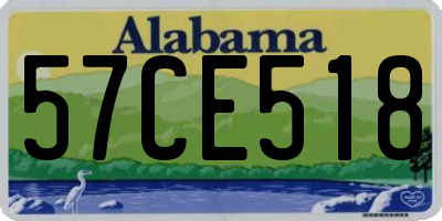AL license plate 57CE518