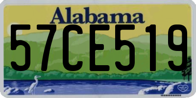 AL license plate 57CE519