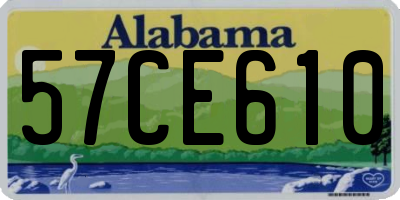 AL license plate 57CE610