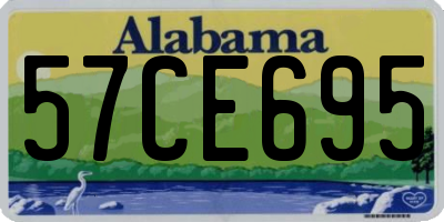 AL license plate 57CE695