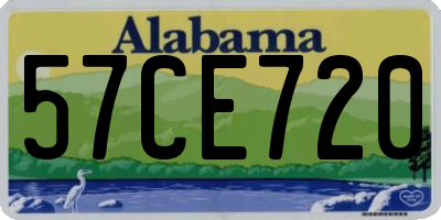 AL license plate 57CE720