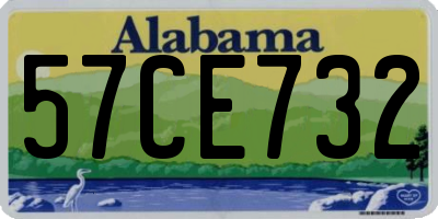 AL license plate 57CE732