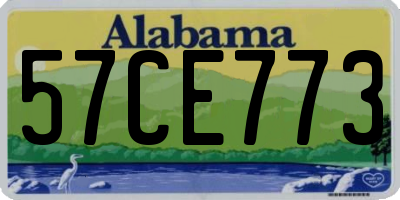 AL license plate 57CE773