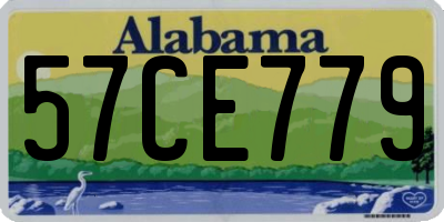 AL license plate 57CE779