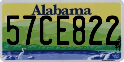 AL license plate 57CE822