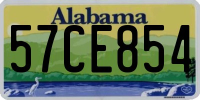 AL license plate 57CE854