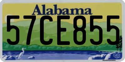 AL license plate 57CE855