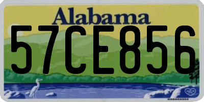 AL license plate 57CE856