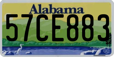 AL license plate 57CE883