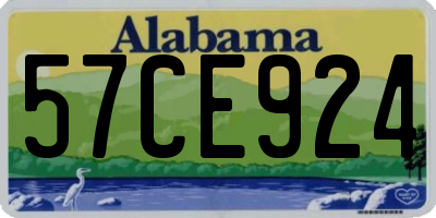AL license plate 57CE924