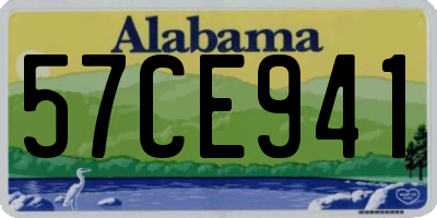 AL license plate 57CE941