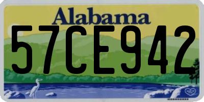 AL license plate 57CE942