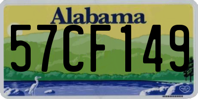 AL license plate 57CF149