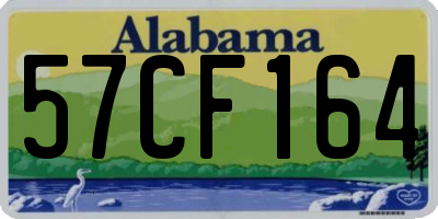 AL license plate 57CF164