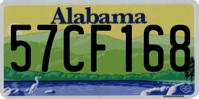AL license plate 57CF168