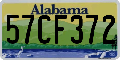 AL license plate 57CF372