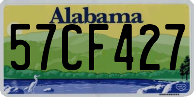 AL license plate 57CF427