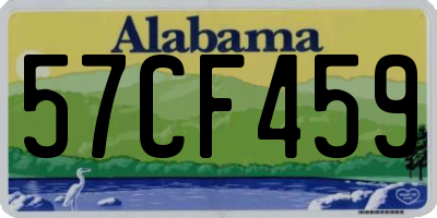 AL license plate 57CF459