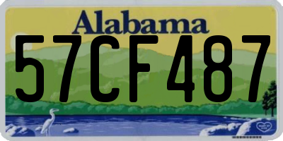 AL license plate 57CF487