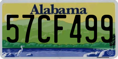 AL license plate 57CF499