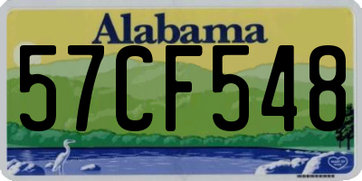 AL license plate 57CF548