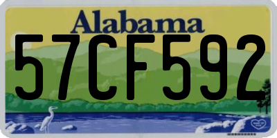 AL license plate 57CF592