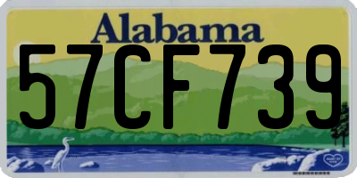 AL license plate 57CF739