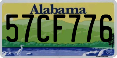 AL license plate 57CF776