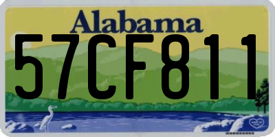 AL license plate 57CF811