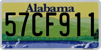 AL license plate 57CF911