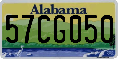 AL license plate 57CG050