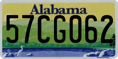 AL license plate 57CG062