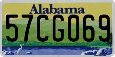 AL license plate 57CG069
