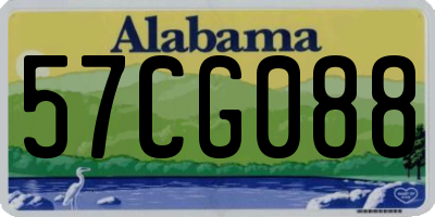 AL license plate 57CG088