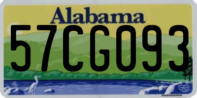 AL license plate 57CG093