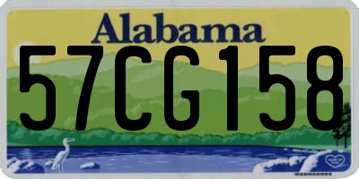 AL license plate 57CG158