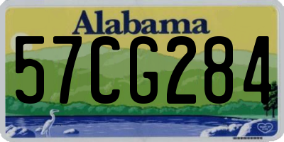 AL license plate 57CG284