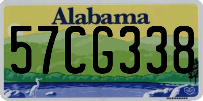 AL license plate 57CG338