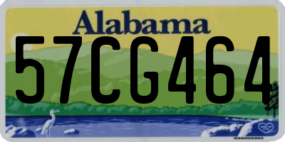 AL license plate 57CG464