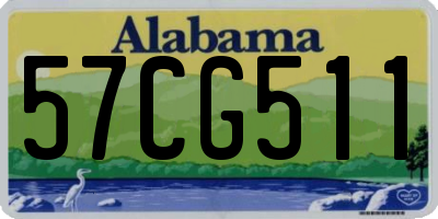 AL license plate 57CG511